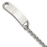 Chisel Stainless Steel Polished Box Chain 8.75 inch ID Bracelet